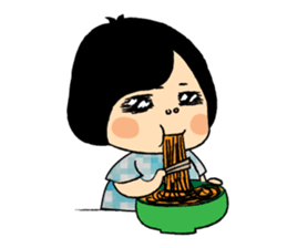 Long Day of Little Girl in Flower Dress sticker #15906291