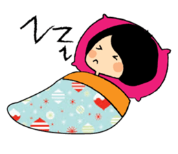 Long Day of Little Girl in Flower Dress sticker #15906297