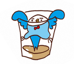 couch potato:eye browes sticker #15907213