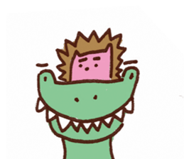 couch potato:eye browes sticker #15907222