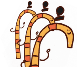 couch potato:eye browes sticker #15907230