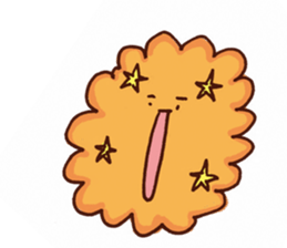 couch potato:eye browes sticker #15907233