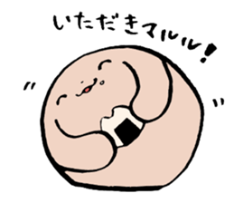 MARURU of a round body sticker #15908789