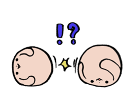 MARURU of a round body sticker #15908801