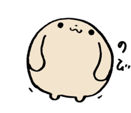 MARURU of a round body sticker #15908808
