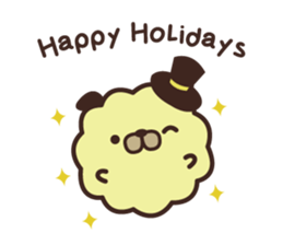 Pug Corn Pop Greetings sticker #15908812