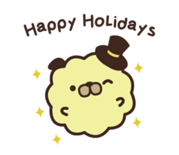 Pug Corn Pop Greetings sticker #15908812