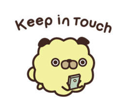 Pug Corn Pop Greetings sticker #15908817