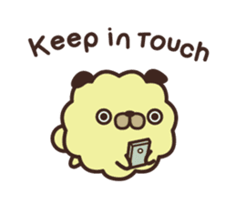 Pug Corn Pop Greetings sticker #15908817