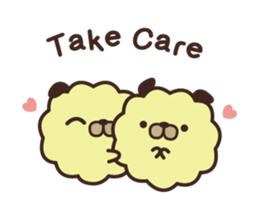 Pug Corn Pop Greetings sticker #15908818