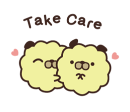 Pug Corn Pop Greetings sticker #15908818