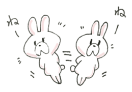 A blurry rabbit 2 sticker #15908919