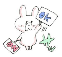 A blurry rabbit 2 sticker #15908930