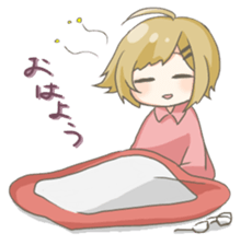 Staples of girls with glasses sticker #15909188