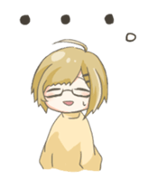 Staples of girls with glasses sticker #15909193