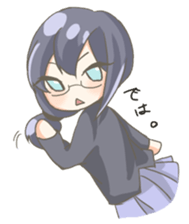 Staples of girls with glasses sticker #15909202