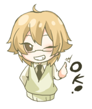 Staples of girls with glasses sticker #15909207