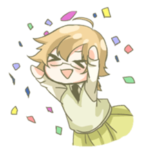 Staples of girls with glasses sticker #15909209