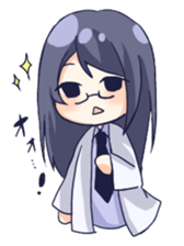 Staples of girls with glasses sticker #15909221