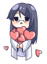 Staples of girls with glasses sticker #15909224