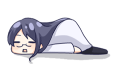 Staples of girls with glasses sticker #15909225