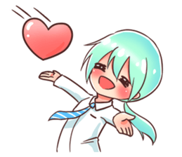 Arashi and his friends in high school sticker #15909378