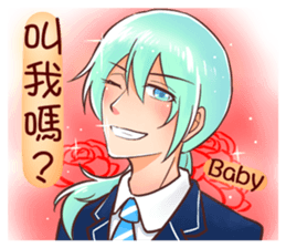 Arashi and his friends in high school sticker #15909395