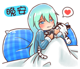 Arashi and his friends in high school sticker #15909412