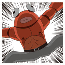 Muscle Crab Man sticker #15910291