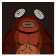 Muscle Crab Man sticker #15910293