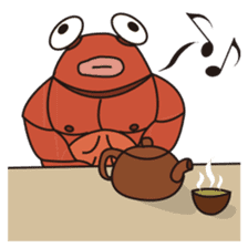 Muscle Crab Man sticker #15910328