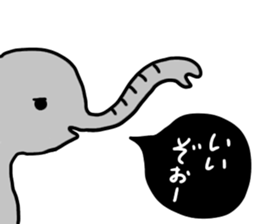 Animals' speech balloon sticker #15910465