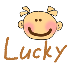 casual cute girl sticker sticker #15910983