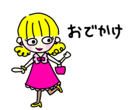 Everyday in a dress with collar sticker #15911835