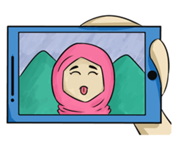 Adin : Cewe Moody sticker #15912046