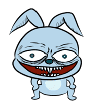 !!!super crazy blue rabbit!!! 2 sticker #15912819