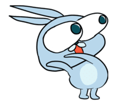 !!!super crazy blue rabbit!!! 2 sticker #15912822
