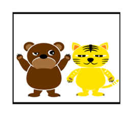 -KUMADORA- Story of Bear&Tiger. sticker #15913346