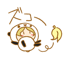 PandA's costume2 sticker #15913787