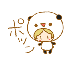 PandA's costume2 sticker #15913795
