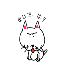 Funny Cat White Cat! sticker #15913896