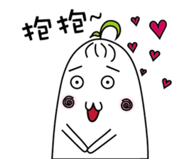 Fat white radish sticker #15914045