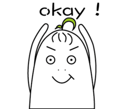 Fat white radish sticker #15914051