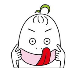 Fat white radish sticker #15914066