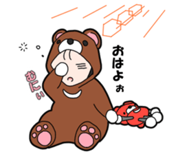 Suspending baby sticker sticker #15914315