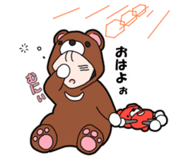 Suspending baby sticker sticker #15914315