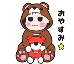 Suspending baby sticker sticker #15914317