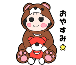 Suspending baby sticker sticker #15914317