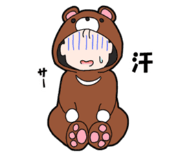 Suspending baby sticker sticker #15914319