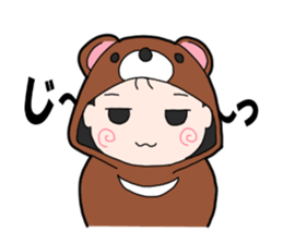 Suspending baby sticker sticker #15914324